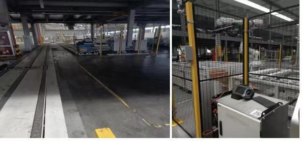 坎上裝箱自動化産線